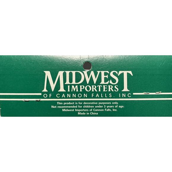 Vtg White Christmas Stocking Linen? Scalloped Lace Border 15X6 Midwest Imports - Picture 3 of 6